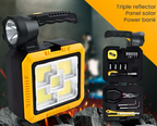 Kit 3 en 1 - Herramientas + Linterna LED + Cargador portatil con carga Solar